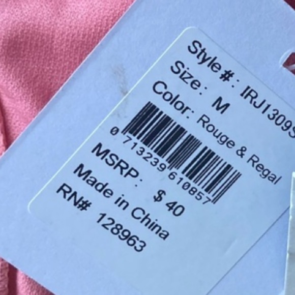 NWT Indigo Rein Two Pieces Bikini Set Pink & Navy Size M - Picture 6 of 8